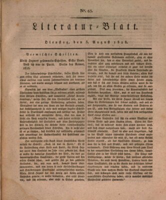 Morgenblatt für gebildete Stände. Literatur-Blatt (Morgenblatt für gebildete Stände) Dienstag 5. August 1828