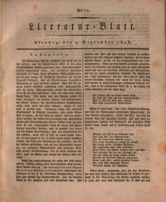 Morgenblatt für gebildete Stände. Literatur-Blatt (Morgenblatt für gebildete Stände) Dienstag 9. September 1828