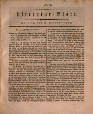 Morgenblatt für gebildete Stände. Literatur-Blatt (Morgenblatt für gebildete Stände) Freitag 10. Oktober 1828