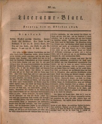 Morgenblatt für gebildete Stände. Literatur-Blatt (Morgenblatt für gebildete Stände) Freitag 17. Oktober 1828