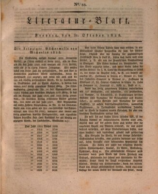 Morgenblatt für gebildete Stände. Literatur-Blatt (Morgenblatt für gebildete Stände) Freitag 31. Oktober 1828