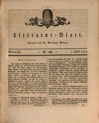 Morgenblatt für gebildete Stände. Literatur-Blatt (Morgenblatt für gebildete Stände) Mittwoch 1. Juni 1831