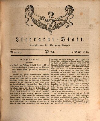 Morgenblatt für gebildete Stände. Literatur-Blatt (Morgenblatt für gebildete Stände) Montag 5. März 1832