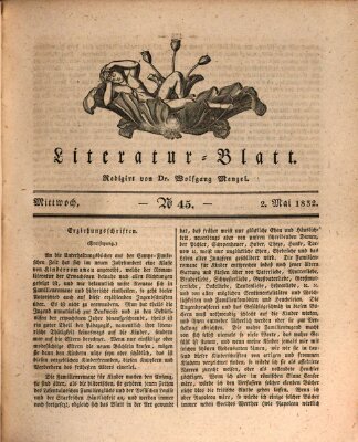 Morgenblatt für gebildete Stände. Literatur-Blatt (Morgenblatt für gebildete Stände) Mittwoch 2. Mai 1832