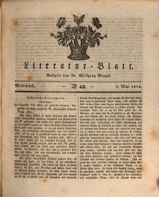 Morgenblatt für gebildete Stände. Literatur-Blatt (Morgenblatt für gebildete Stände) Mittwoch 9. Mai 1832