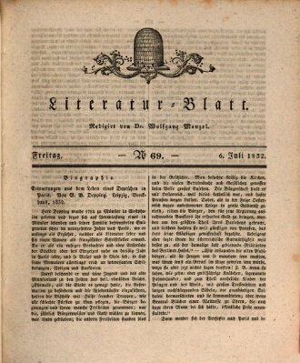 Morgenblatt für gebildete Stände. Literatur-Blatt (Morgenblatt für gebildete Stände) Freitag 6. Juli 1832