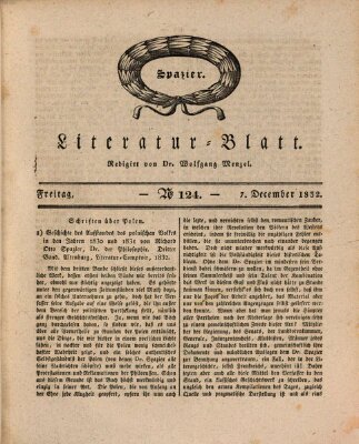 Morgenblatt für gebildete Stände. Literatur-Blatt (Morgenblatt für gebildete Stände) Freitag 7. Dezember 1832