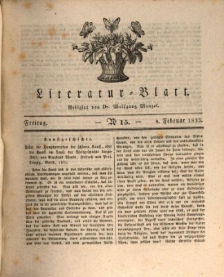 Morgenblatt für gebildete Stände. Literatur-Blatt (Morgenblatt für gebildete Stände) Freitag 8. Februar 1833