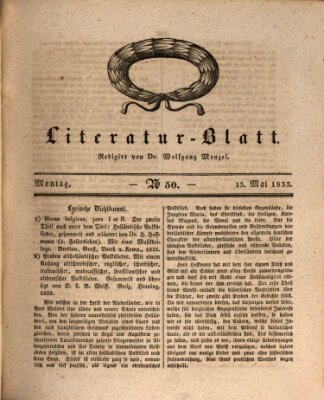 Morgenblatt für gebildete Stände. Literatur-Blatt (Morgenblatt für gebildete Stände) Montag 13. Mai 1833