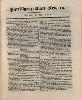 Morgenblatt für gebildete Stände. Literatur-Blatt (Morgenblatt für gebildete Stände) Mittwoch 9. April 1834