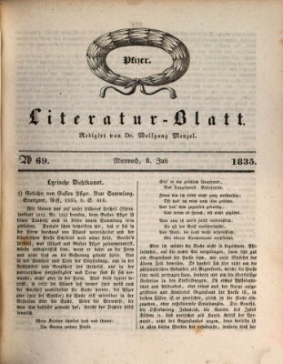 Morgenblatt für gebildete Stände. Literatur-Blatt (Morgenblatt für gebildete Stände) Mittwoch 8. Juli 1835