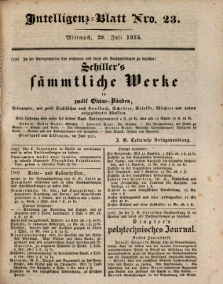 Morgenblatt für gebildete Stände. Literatur-Blatt (Morgenblatt für gebildete Stände) Mittwoch 29. Juli 1835