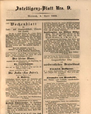 Morgenblatt für gebildete Stände. Literatur-Blatt (Morgenblatt für gebildete Stände) Mittwoch 6. April 1836