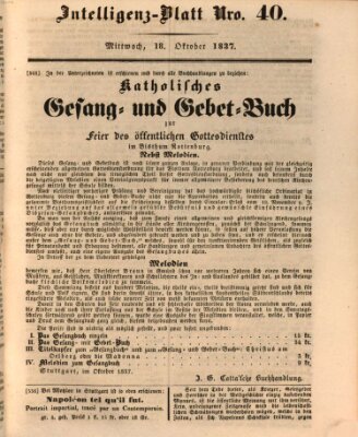 Morgenblatt für gebildete Leser. Literaturblatt (Morgenblatt für gebildete Stände) Mittwoch 18. Oktober 1837