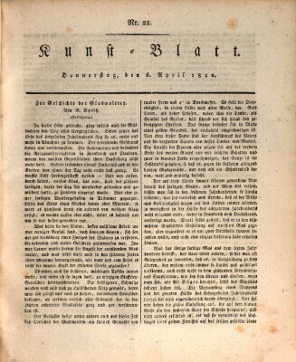 Morgenblatt für gebildete Stände. Kunst-Blatt (Morgenblatt für gebildete Stände) Donnerstag 6. April 1820