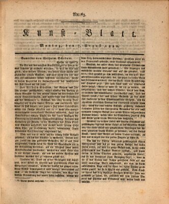 Morgenblatt für gebildete Stände. Kunst-Blatt (Morgenblatt für gebildete Stände) Montag 7. August 1820