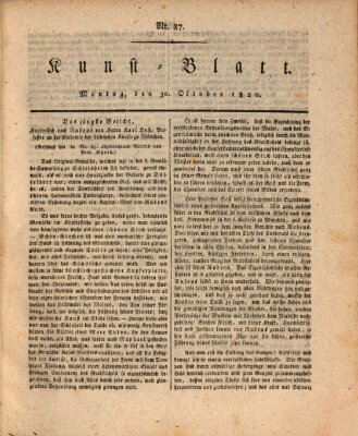 Morgenblatt für gebildete Stände. Kunst-Blatt (Morgenblatt für gebildete Stände) Montag 30. Oktober 1820