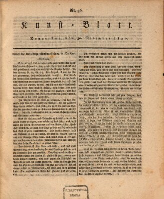 Morgenblatt für gebildete Stände. Kunst-Blatt (Morgenblatt für gebildete Stände) Donnerstag 30. November 1820