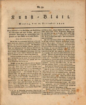 Morgenblatt für gebildete Stände. Kunst-Blatt (Morgenblatt für gebildete Stände) Montag 11. Dezember 1820