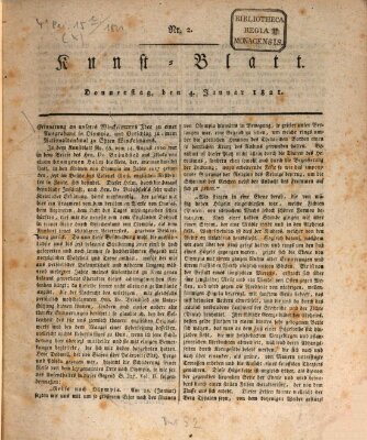 Morgenblatt für gebildete Stände. Kunst-Blatt (Morgenblatt für gebildete Stände) Donnerstag 4. Januar 1821