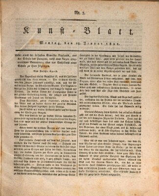 Morgenblatt für gebildete Stände. Kunst-Blatt (Morgenblatt für gebildete Stände) Montag 15. Januar 1821