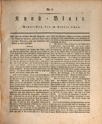 Morgenblatt für gebildete Stände. Kunst-Blatt (Morgenblatt für gebildete Stände) Donnerstag 18. Januar 1821