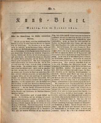 Morgenblatt für gebildete Stände. Kunst-Blatt (Morgenblatt für gebildete Stände) Montag 22. Januar 1821