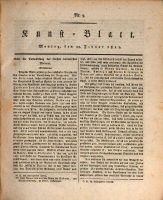 Morgenblatt für gebildete Stände. Kunst-Blatt (Morgenblatt für gebildete Stände) Montag 29. Januar 1821