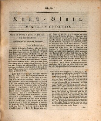 Morgenblatt für gebildete Stände. Kunst-Blatt (Morgenblatt für gebildete Stände) Montag 5. März 1821