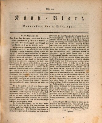 Morgenblatt für gebildete Stände. Kunst-Blatt (Morgenblatt für gebildete Stände) Donnerstag 8. März 1821