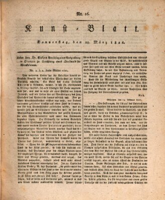 Morgenblatt für gebildete Stände. Kunst-Blatt (Morgenblatt für gebildete Stände) Donnerstag 29. März 1821