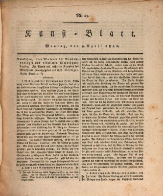 Morgenblatt für gebildete Stände. Kunst-Blatt (Morgenblatt für gebildete Stände) Montag 9. April 1821