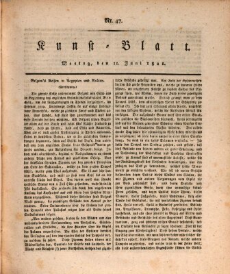 Morgenblatt für gebildete Stände. Kunst-Blatt (Morgenblatt für gebildete Stände) Montag 11. Juni 1821