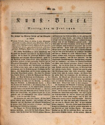 Morgenblatt für gebildete Stände. Kunst-Blatt (Morgenblatt für gebildete Stände) Montag 18. Juni 1821