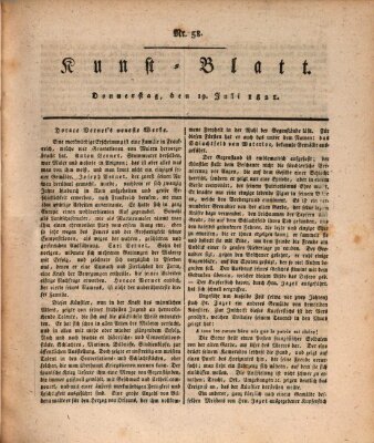 Morgenblatt für gebildete Stände. Kunst-Blatt (Morgenblatt für gebildete Stände) Donnerstag 19. Juli 1821