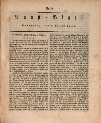 Morgenblatt für gebildete Stände. Kunst-Blatt (Morgenblatt für gebildete Stände) Donnerstag 2. August 1821