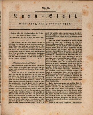 Morgenblatt für gebildete Stände. Kunst-Blatt (Morgenblatt für gebildete Stände) Donnerstag 4. Oktober 1821