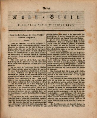 Morgenblatt für gebildete Stände. Kunst-Blatt (Morgenblatt für gebildete Stände) Donnerstag 6. Dezember 1821