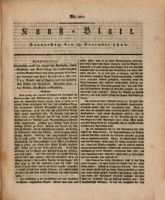 Morgenblatt für gebildete Stände. Kunst-Blatt (Morgenblatt für gebildete Stände) Donnerstag 13. Dezember 1821