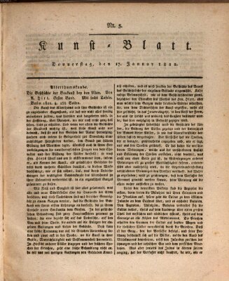 Morgenblatt für gebildete Stände. Kunst-Blatt (Morgenblatt für gebildete Stände) Donnerstag 17. Januar 1822