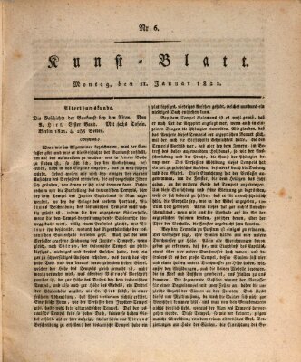 Morgenblatt für gebildete Stände. Kunst-Blatt (Morgenblatt für gebildete Stände) Montag 21. Januar 1822