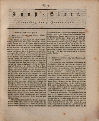 Morgenblatt für gebildete Stände. Kunst-Blatt (Morgenblatt für gebildete Stände) Donnerstag 31. Januar 1822