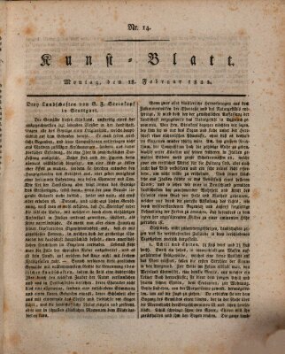 Morgenblatt für gebildete Stände. Kunst-Blatt (Morgenblatt für gebildete Stände) Montag 18. Februar 1822