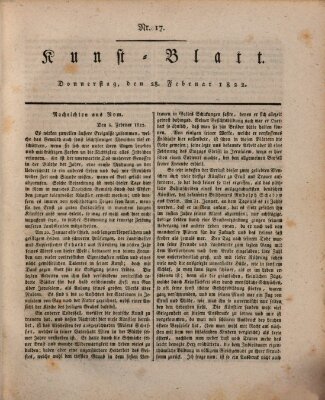 Morgenblatt für gebildete Stände. Kunst-Blatt (Morgenblatt für gebildete Stände) Donnerstag 28. Februar 1822