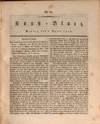 Morgenblatt für gebildete Stände. Kunst-Blatt (Morgenblatt für gebildete Stände) Montag 1. April 1822