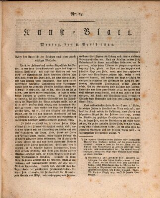 Morgenblatt für gebildete Stände. Kunst-Blatt (Morgenblatt für gebildete Stände) Montag 8. April 1822