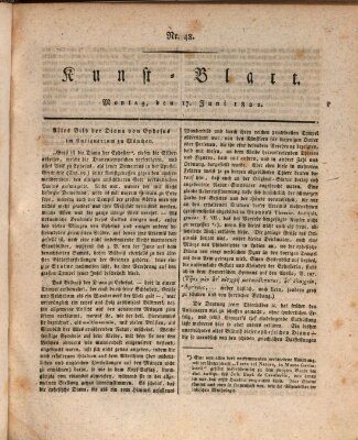 Morgenblatt für gebildete Stände. Kunst-Blatt (Morgenblatt für gebildete Stände) Montag 17. Juni 1822