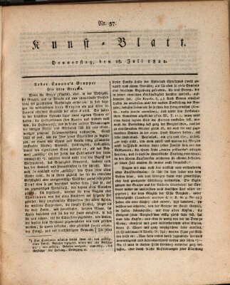 Morgenblatt für gebildete Stände. Kunst-Blatt (Morgenblatt für gebildete Stände) Donnerstag 18. Juli 1822