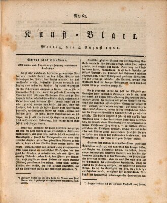 Morgenblatt für gebildete Stände. Kunst-Blatt (Morgenblatt für gebildete Stände) Montag 5. August 1822