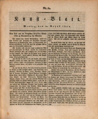 Morgenblatt für gebildete Stände. Kunst-Blatt (Morgenblatt für gebildete Stände) Montag 12. August 1822